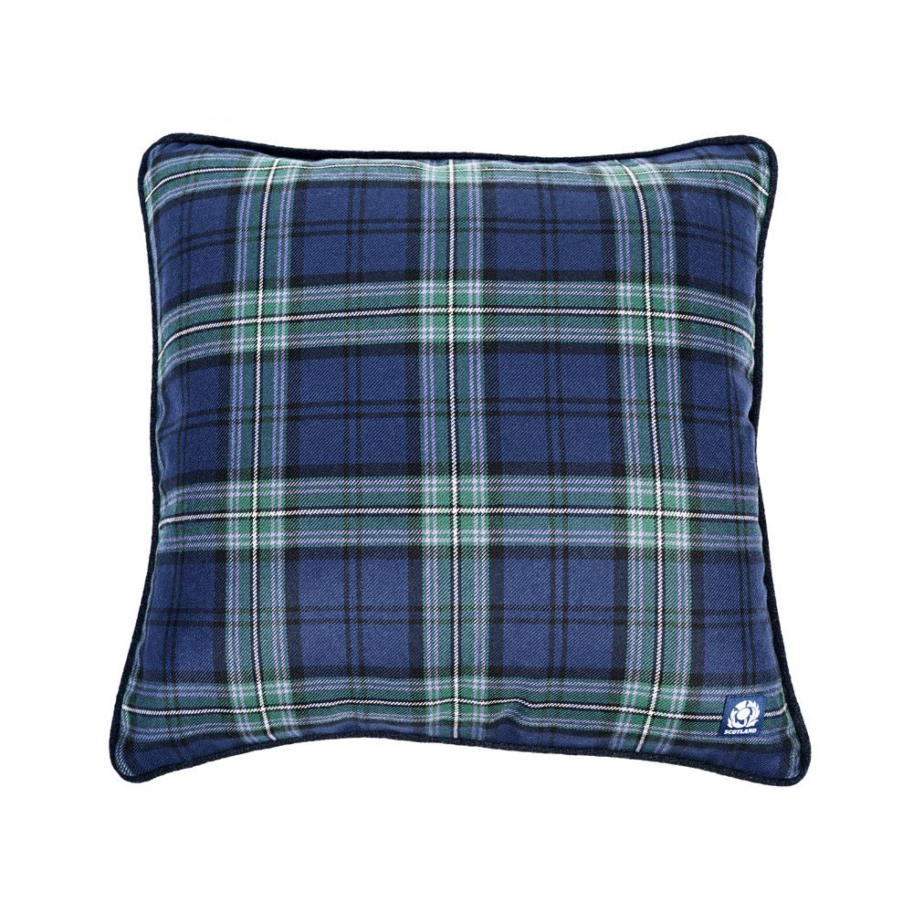 Square Cushion in Scottish Rugby Tartan