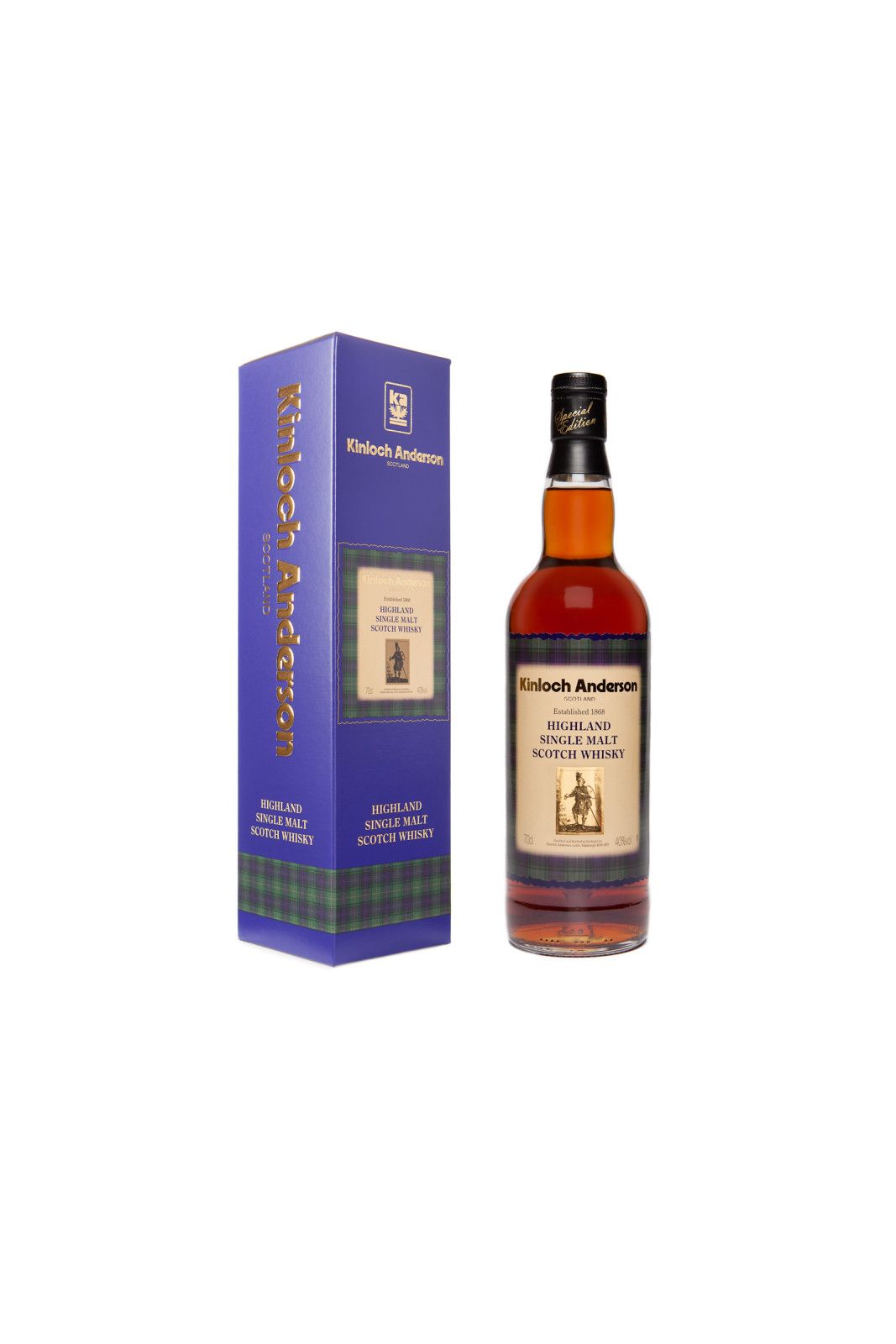 Kinloch Anderson Highland Single Malt Scotch Whisky - REDUCED TO CLEAR