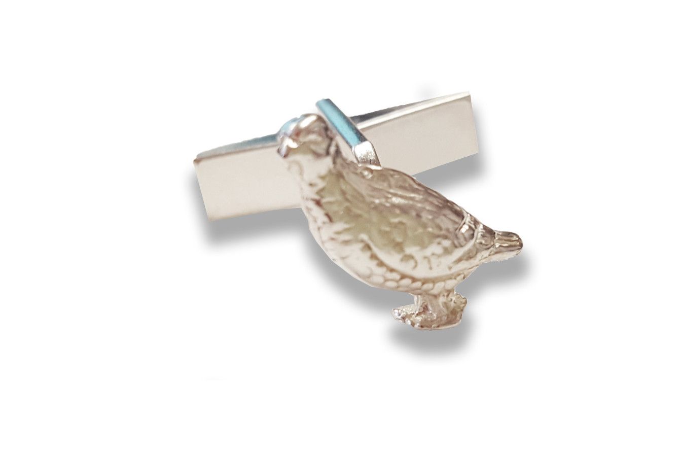 Grouse Cufflinks - Sterling Silver