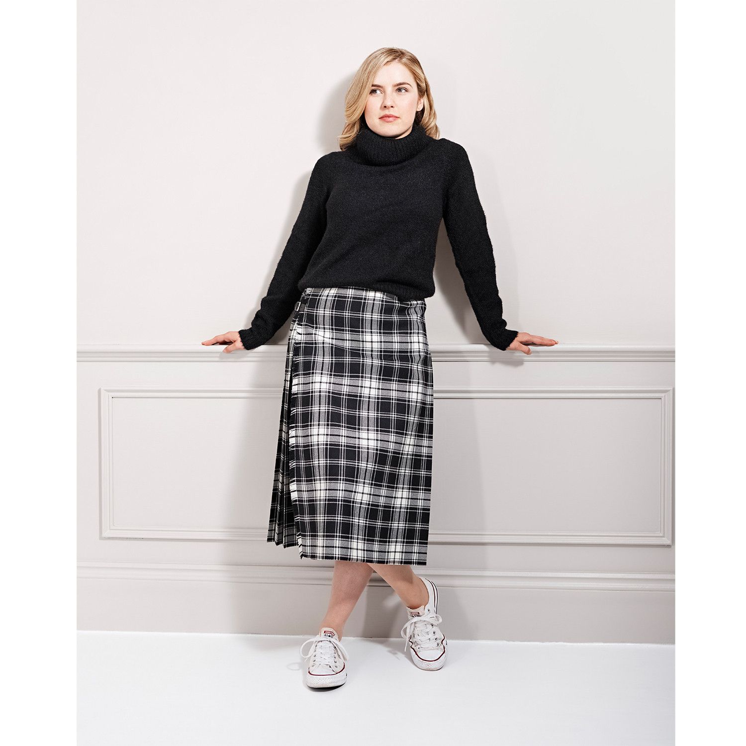 Kinloch Anderson Classic Kilted Skirt in Below the Knee Length Made to Order