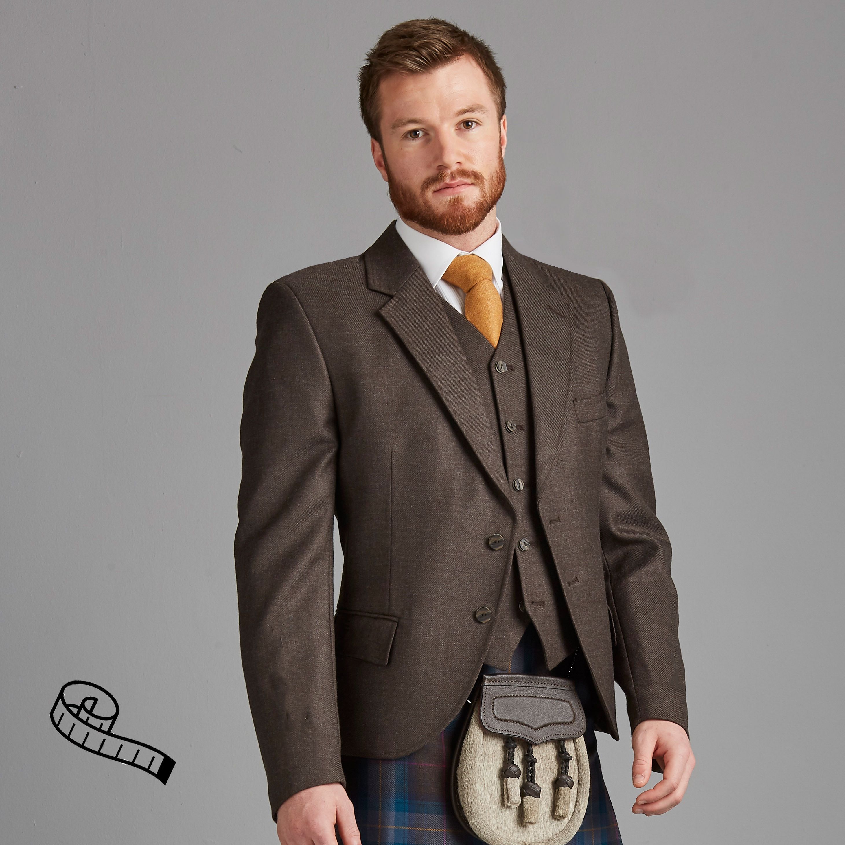 The Kinloch Anderson Day Kilt Jacket in any tweed made to order