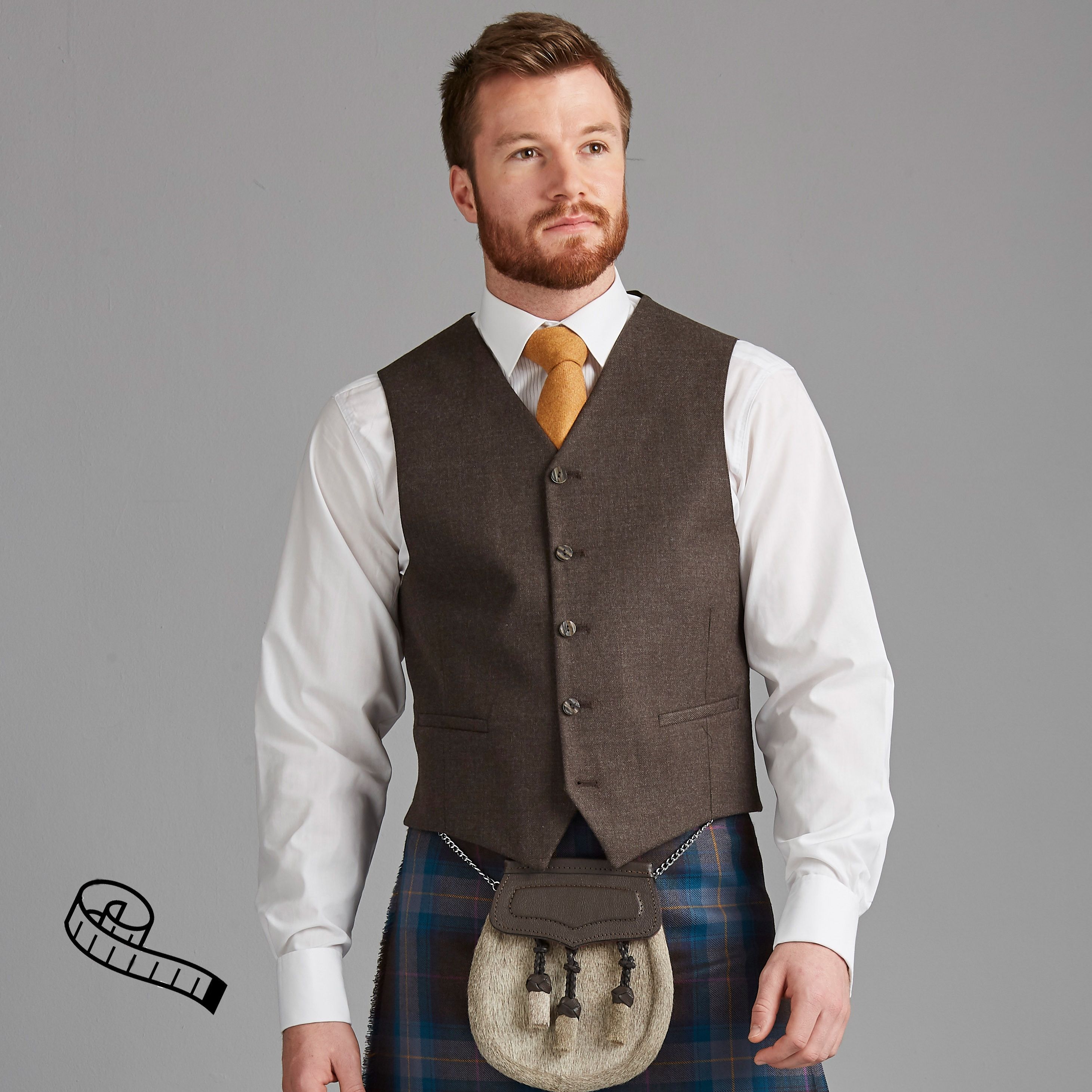 Day Tweed Waistcoat with 5 buttons