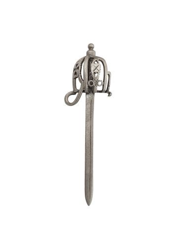Basket-Hilted Claymore Kilt Pin in... - Kinloch Anderson