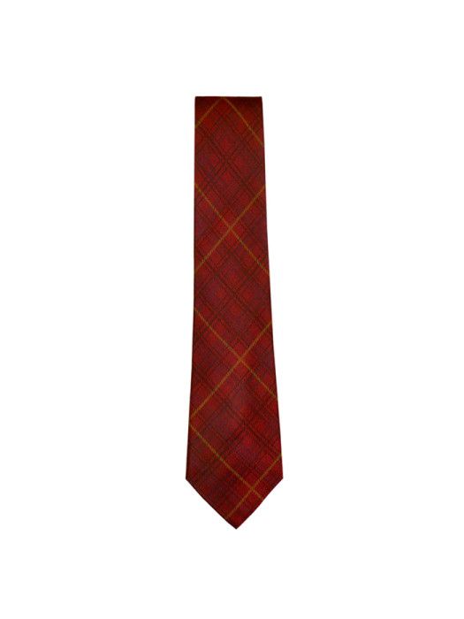 Silk Tie in Kinloch Anderson Rowanberry Tartan