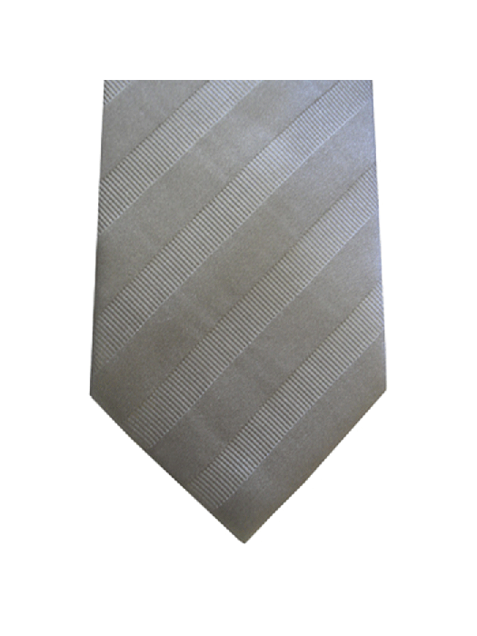 Wedding Tie in Pure Silk Silver Grey in Diagonal Stripe design
