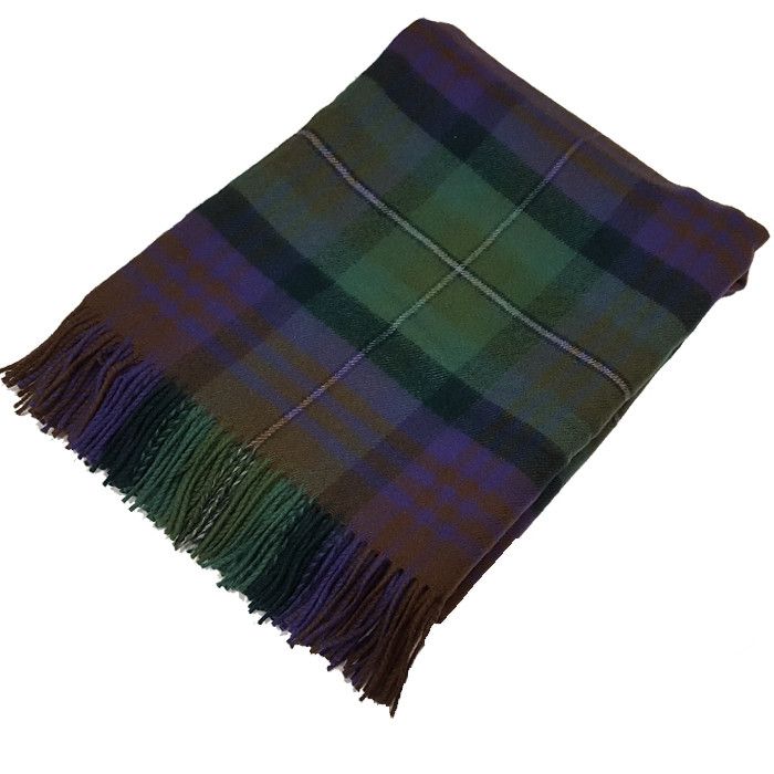 Luxury Soft Lambswool Throw Blanket Plaid Tartan Isle Of Skye Travel Picnic Rug 