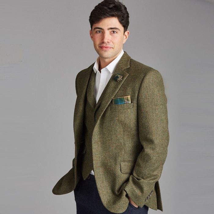 Cairngorm Highland Tweed Jacket in Green
