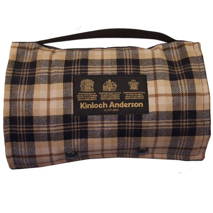 The Kinloch Anderson Picnic Rug - Kinloch Anderson House Tartan with Wax Waterproof Back