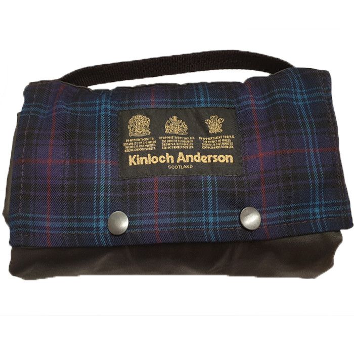 The Kinloch Anderson Picnic Rug in Kinloch Anderson Thistle Tartan with wax waterproof backing