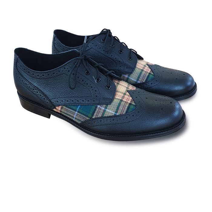 Tartan and Leather Day Brogues