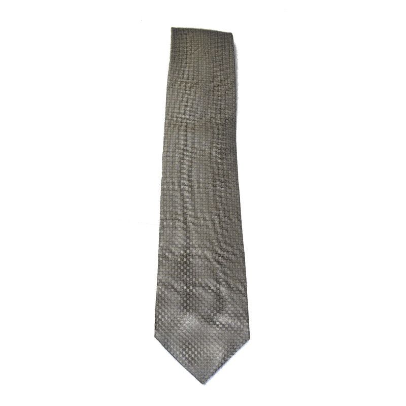 Wedding Tie in Pure Silk Silver Gr... - Kinloch Anderson