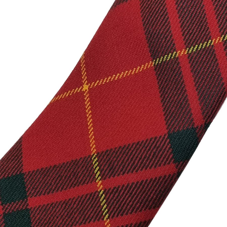 Cameron Clan Tartan Tie in Pure Ne... - Kinloch Anderson