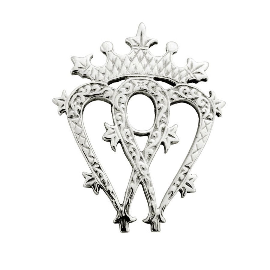 Luckenbooth Brooch in Sterling Silver