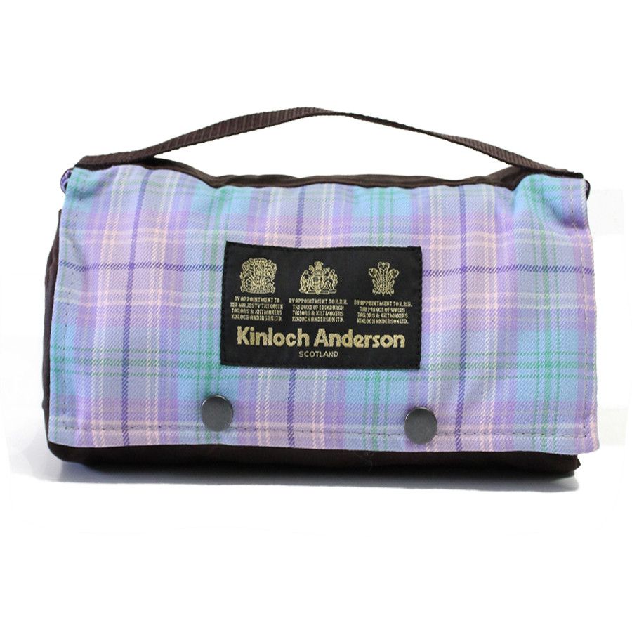 The Kinloch Anderson Picnic Rug in Romance Tartan with wax waterproof backing