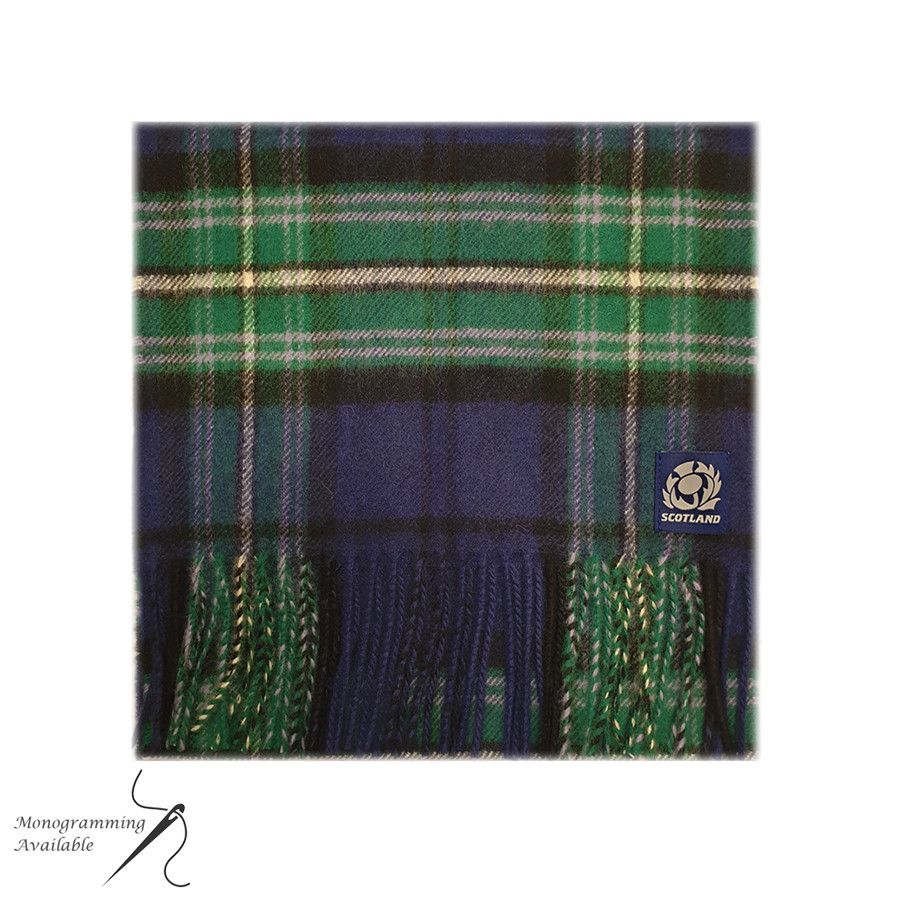 Official Scottish Rugby Union Tartan Lambswool Scarf - 'As One'