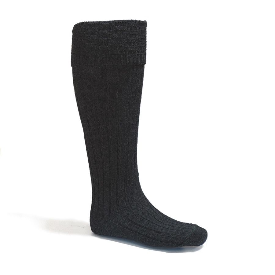 Charcoal Grey Kilt Socks