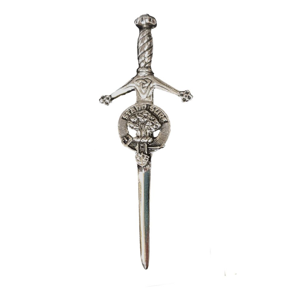 Clan Crest Kilt Pin In Pewter Finish Kinloch Anderson