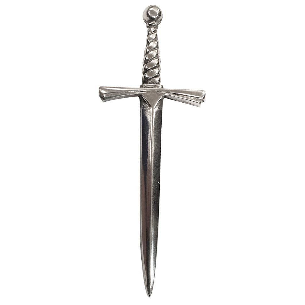 Scottish Sword Kilt Pin in Pewter