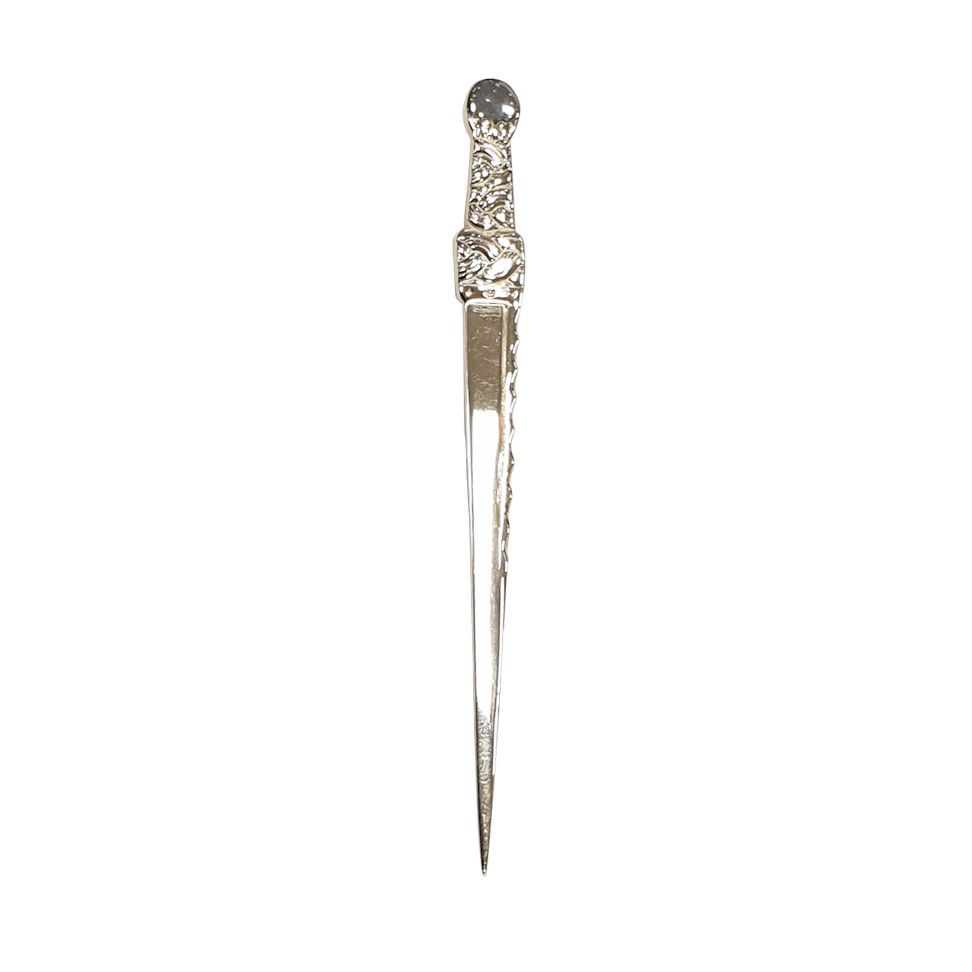 Single Handed Sword Kilt Pin in Hallmarked Sterling Silver by Hamilton and Inches