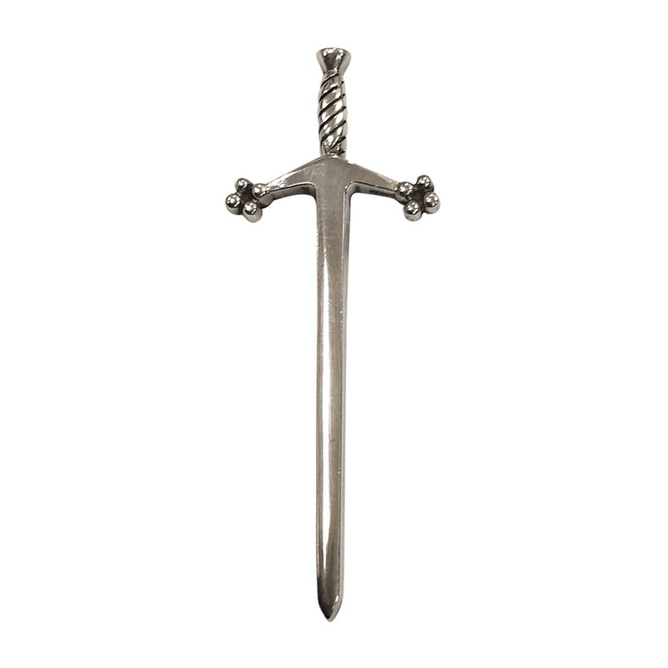 Sword Kilt Pin in Antique Pewter
