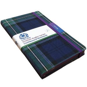 Large Tartan Cloth Notebook - Scottish Rugby Tartan