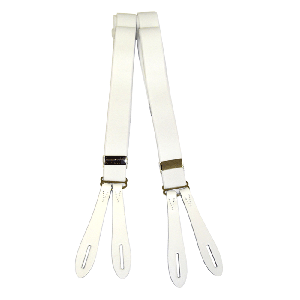 Trouser Button Braces - white