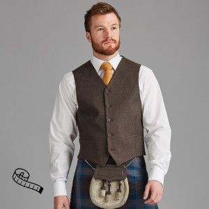Day Waistcoat in Tweed - 5 Buttons Made to Order