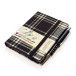 Kinloch Anderson Tartan Notebook in Black and White Angled