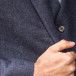The Kinloch Anderson Day Jacket in Midnight Ocean Navy Tweed cloth