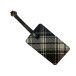 Luggage Tag in Kinloch Anderson Black and White Tartan