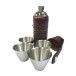 Kinloch Anderson Glen Check Hunting Flask with cups