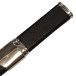 Black Rosewood Handle and Leather Bound Sgian Dubh with Sterling Silver Mounts and Plain Top