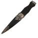Cross Hatch Handle and Delicate Sterling Silver Lattice Sgian Dubh with Cairngorm Stone