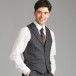 The Kinloch Anderson 1868 Collection Anderson Lapel Tweed Charcoal Grey Waistcoat