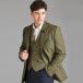 The Kinloch Anderson Anderson Lapel Green Tweed Waistcoat