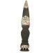 Cross Hatch Handle and Latticed Sterling Silver Sgian Dubh with Smoky Quartz Stone - Reduced to Clear