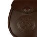 Bridle Leather Day Sporran - with Celtic Embossed Design in Chestnut