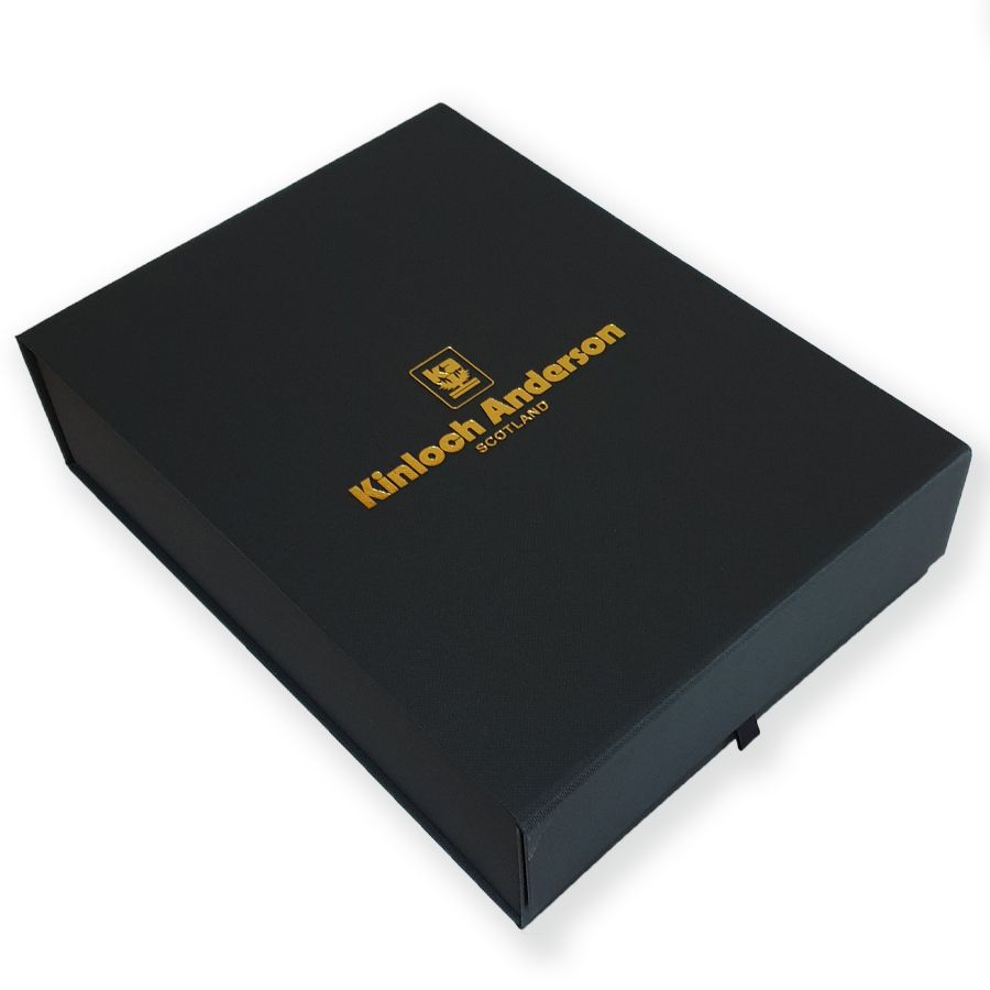 Leather Day Sporran with 3 Leather Tassels in Black - Kinloch Anderson