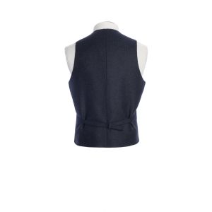 The Kinloch Tweed Waistcoat in Midnight Ocean