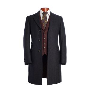 The Hislop Overcoat - Dark Navy