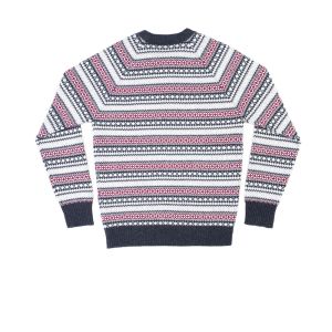 Fair Isle, Crew Neck Jumper - Kinloch Anderson Castle Grey Tartan