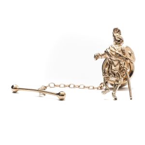 Highlander Lapel Pin - 24 Carat Gold on Silver