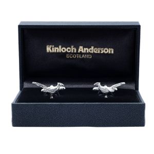 Pheasant Cufflinks - Sterling Silver