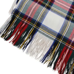 Evening Sash in Stewart Dress Tartan in Fine Wool length 90"