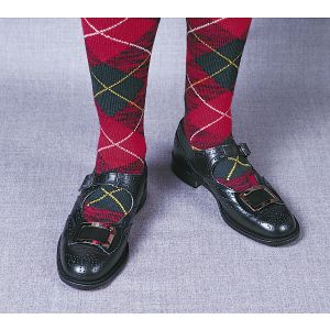 Buckle Brogues in Black Leather