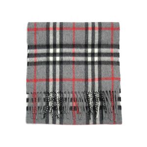 Lambswool Scarf in Thompson Grey Tartan
