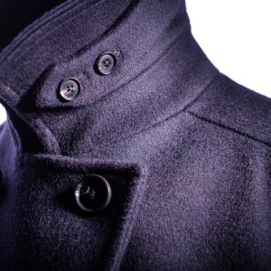 The Leith Pea Coat - Navy Blue