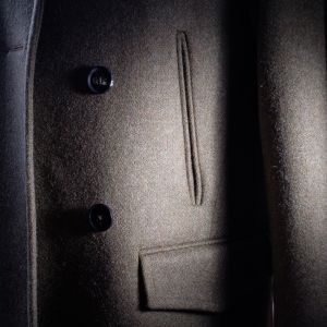 The Leith Pea Coat - Army Green