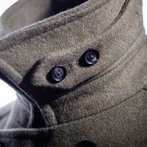 The Leith Pea Coat - Army Green