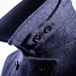 The Leith Pea Coat - Airforce Blue